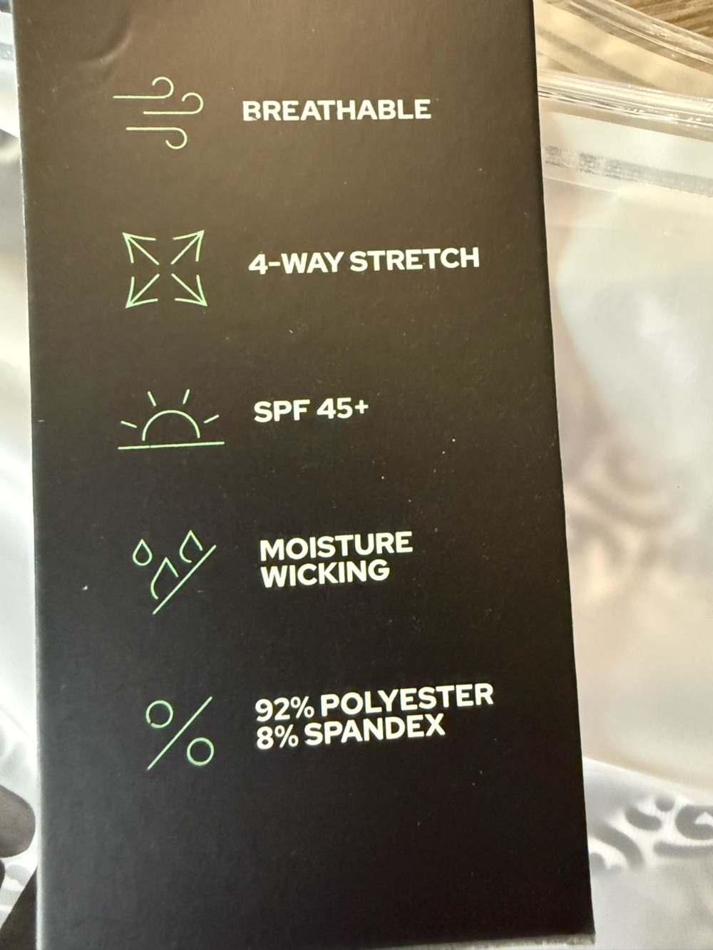 Hidden Words Men's Polo — Black/White Pattern - Picture 3 of 4